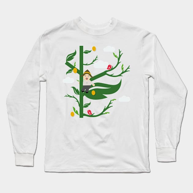 Jack And The Bean Stalk Long Sleeve T-Shirt by Beni-Shoga-Ink